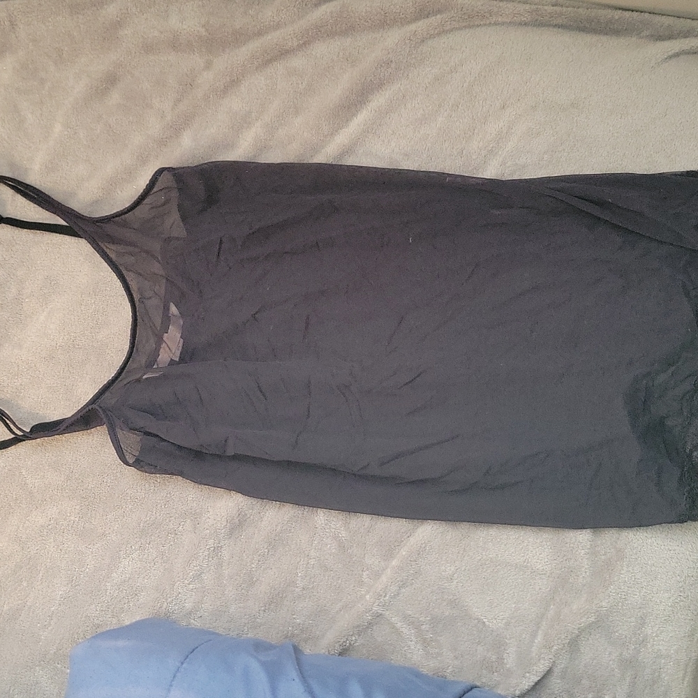 Small, black, see through nighty